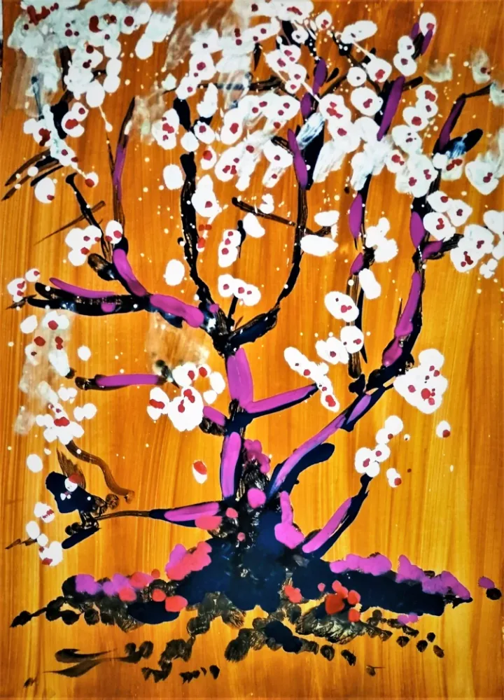 Old cherry blossoms