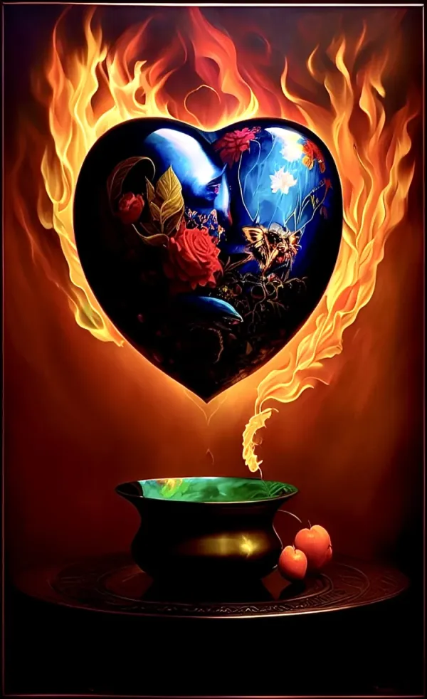 flaming heart ❤🔥