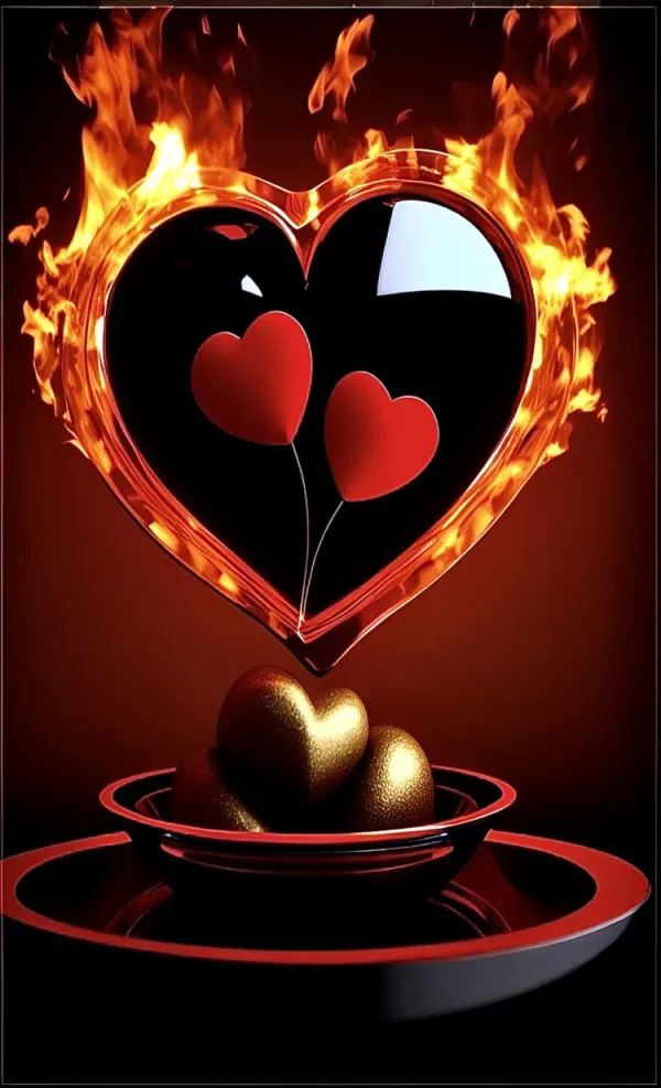 flaming heart ❤🔥