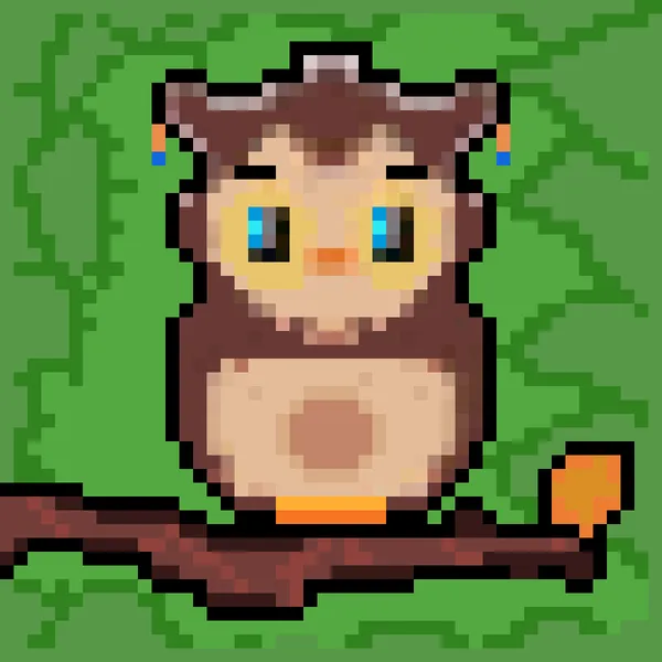 Blue eyed owl