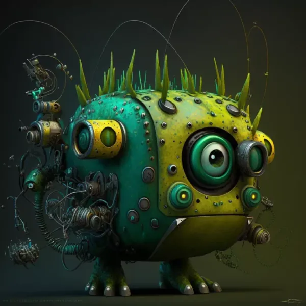 Square mechanical plankton in CyberPunk
