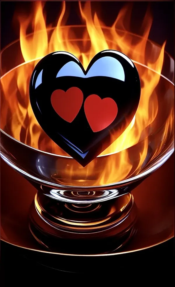 flaming heart ❤🔥