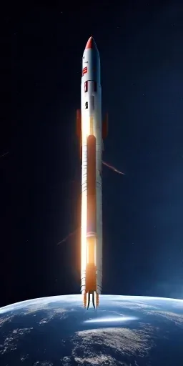 Rocket in space