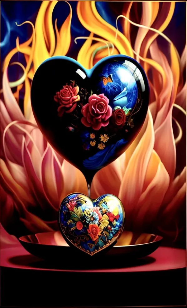 flaming heart ❤🔥